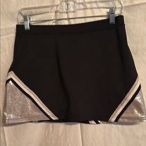 Black and Silver Skort